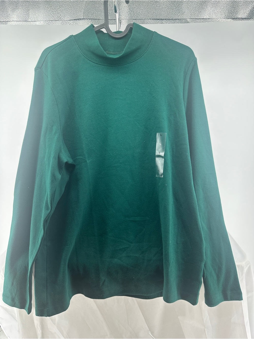 NWT Karen Scott green turtleneck
